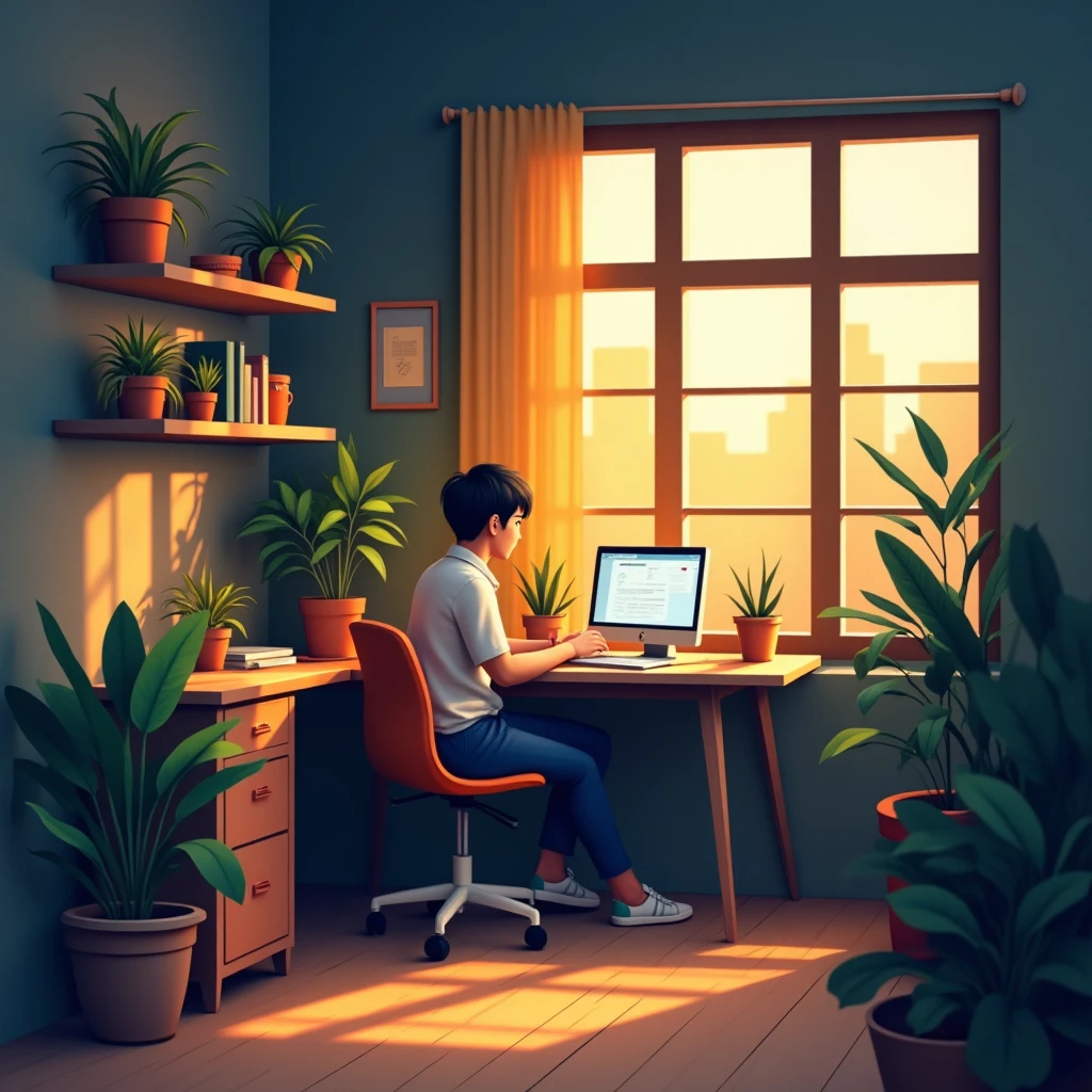 Home office setting