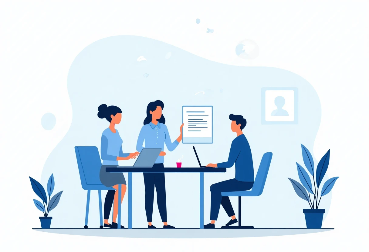 Colaboración en oficina