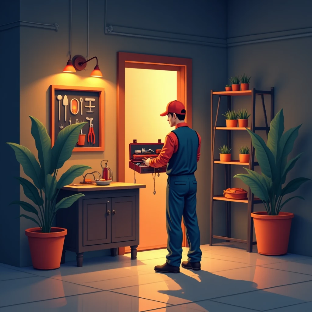 Agent d'entretien en action