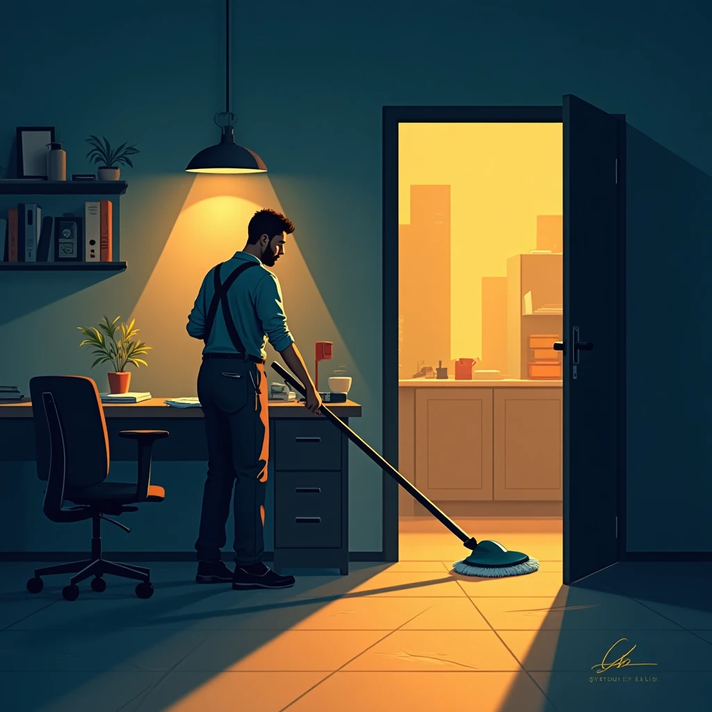 Quiet night shift cleaning