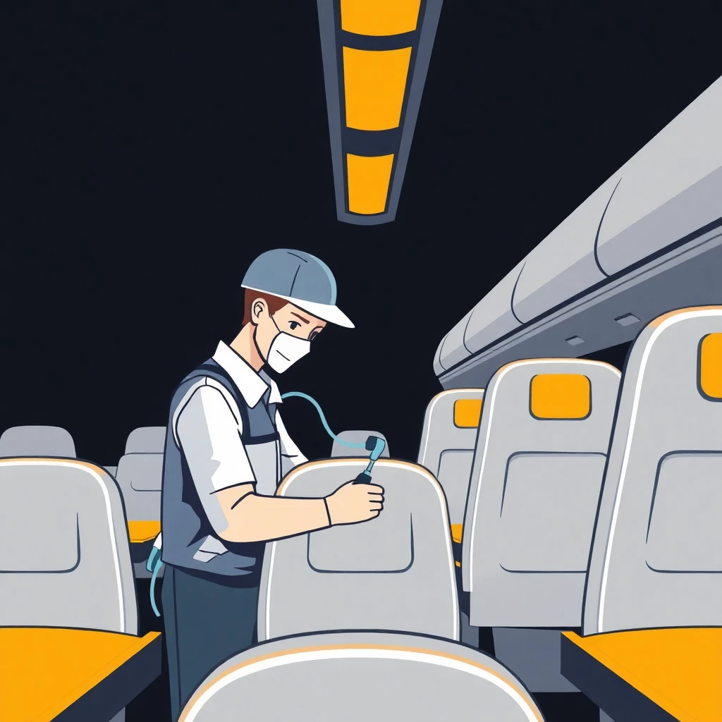 Aircraft cleaning job