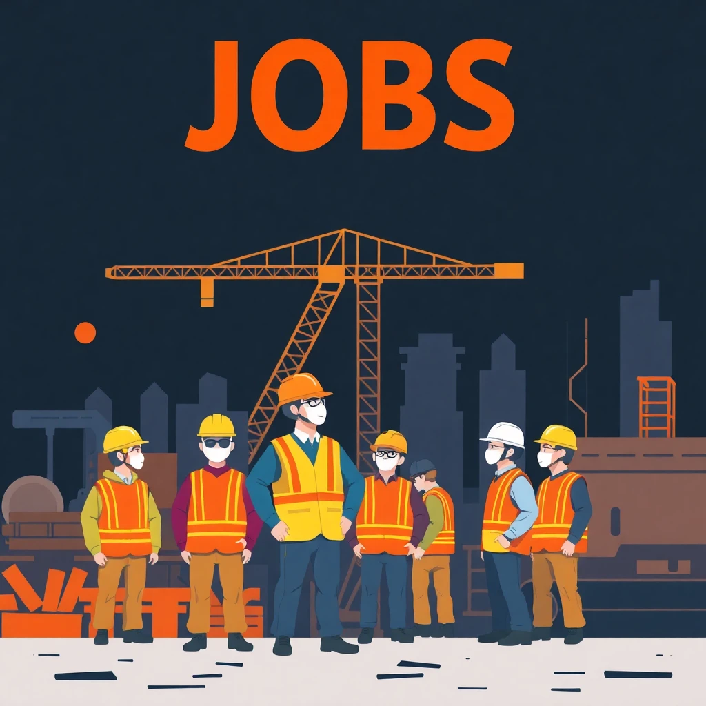 Construction workers in Calgary