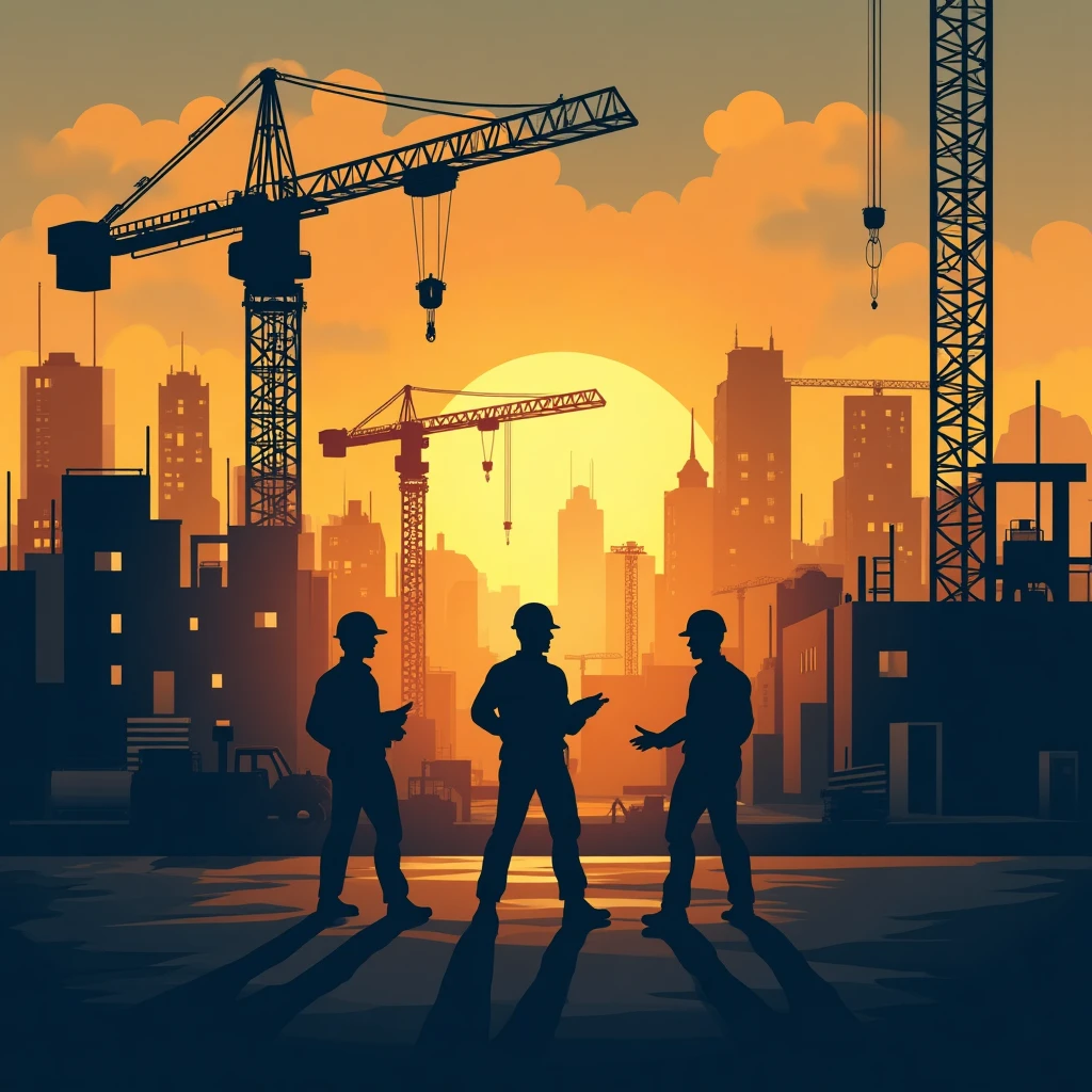 Construction site activity
