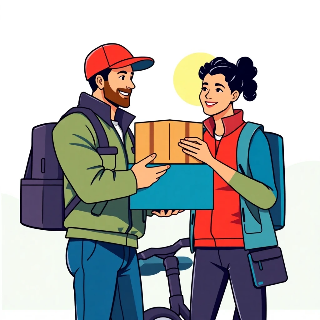 High-paying courier job