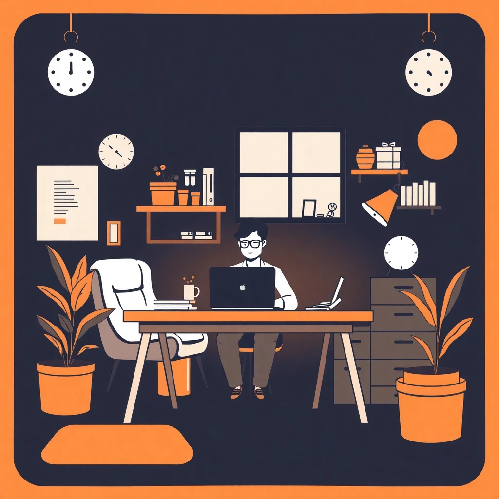 Remote work setup
