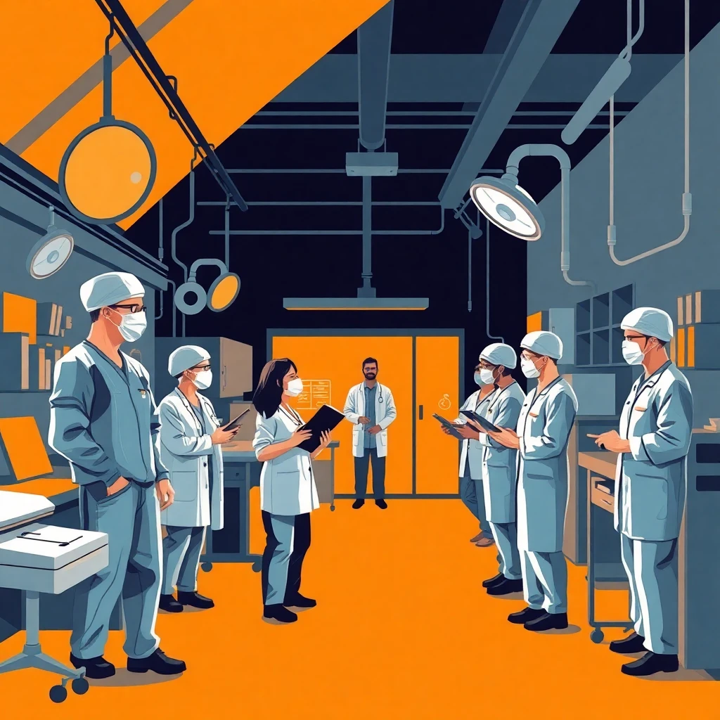 Healthcare team at work