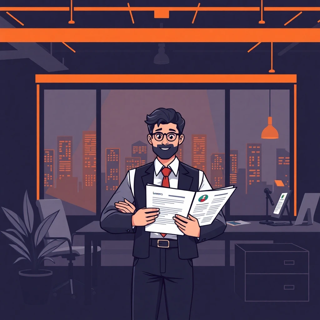 Professional reviewing job offers