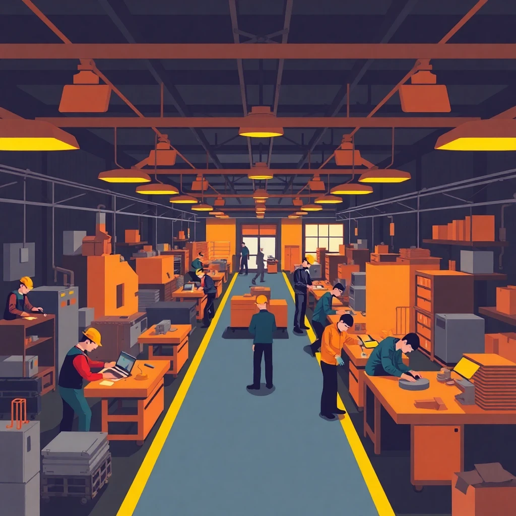 Factory production line