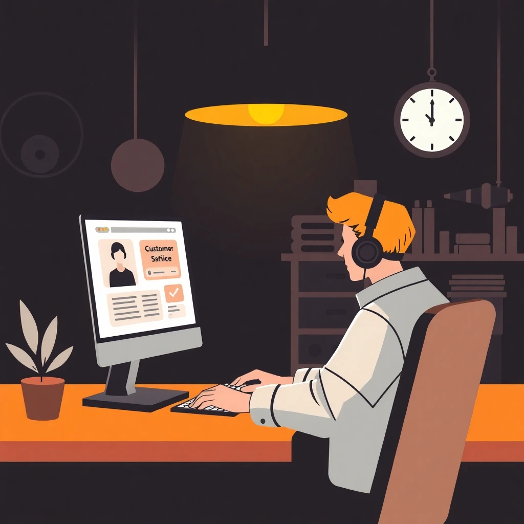 Remote customer service work