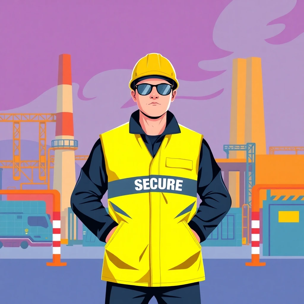 Entry-level security job setting