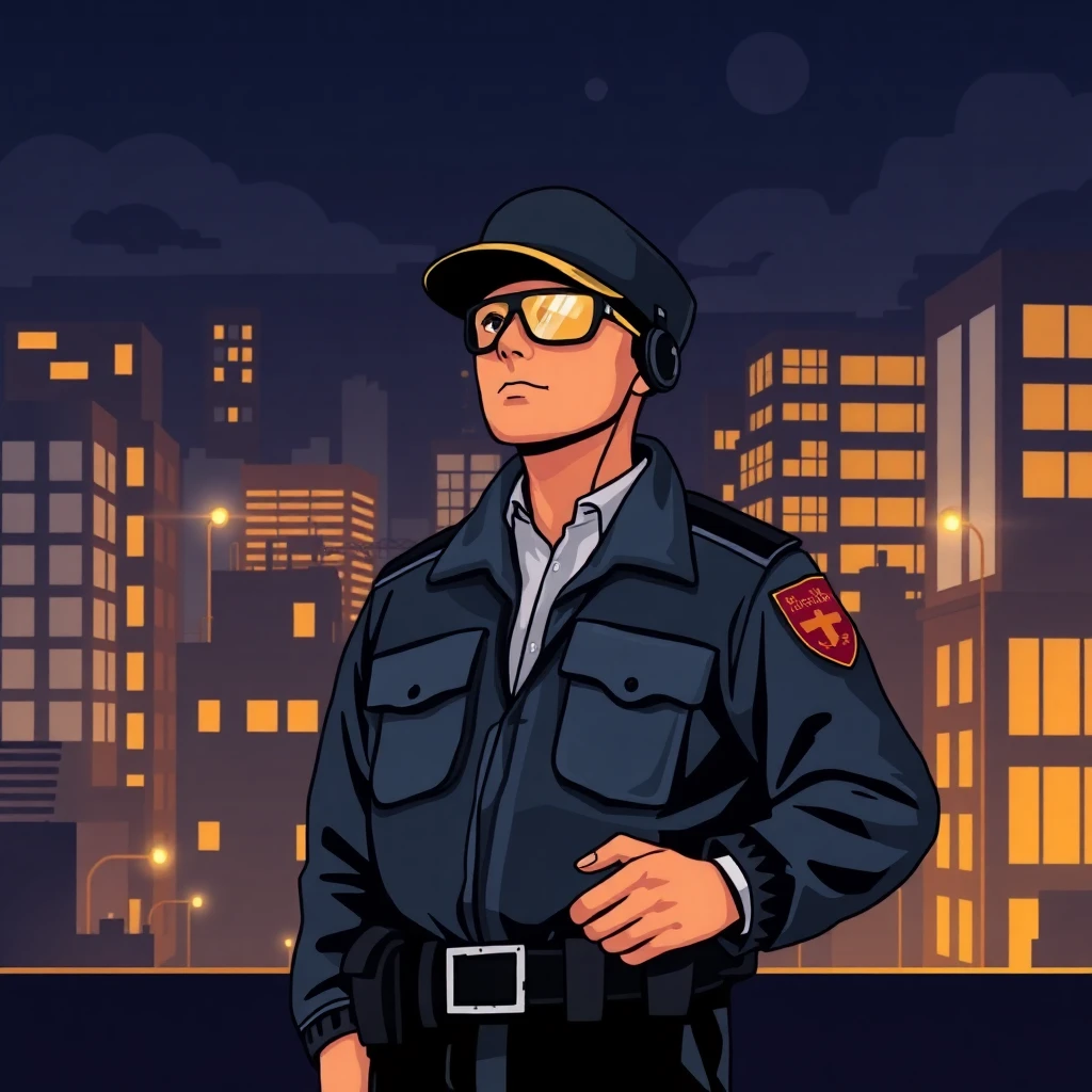 Night patrol security work