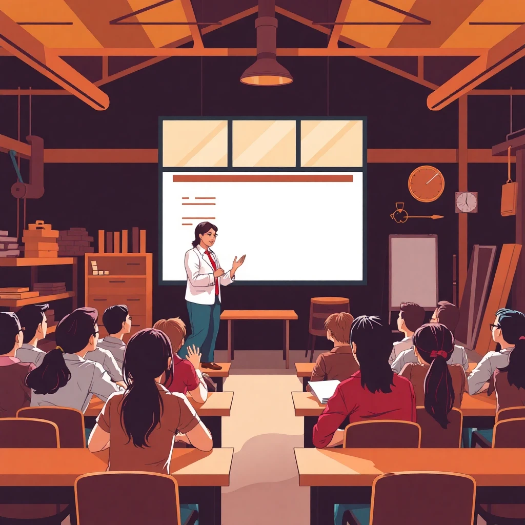 Engaging classroom scene