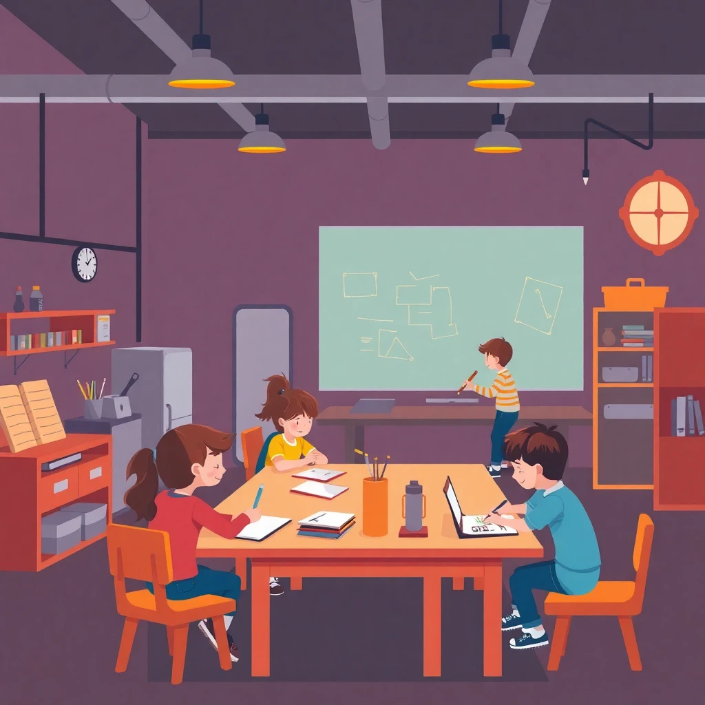Primary classroom scene