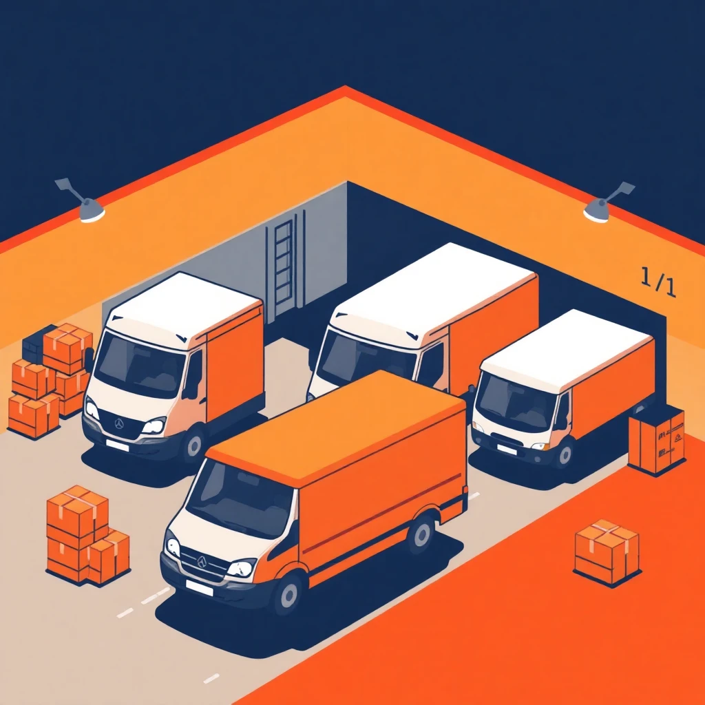 Paketzusteller-Depot