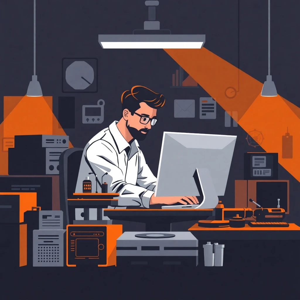 Softwareentwickler bei der Arbeit