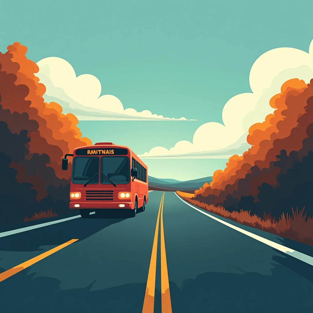Bus journey in the Netherlands