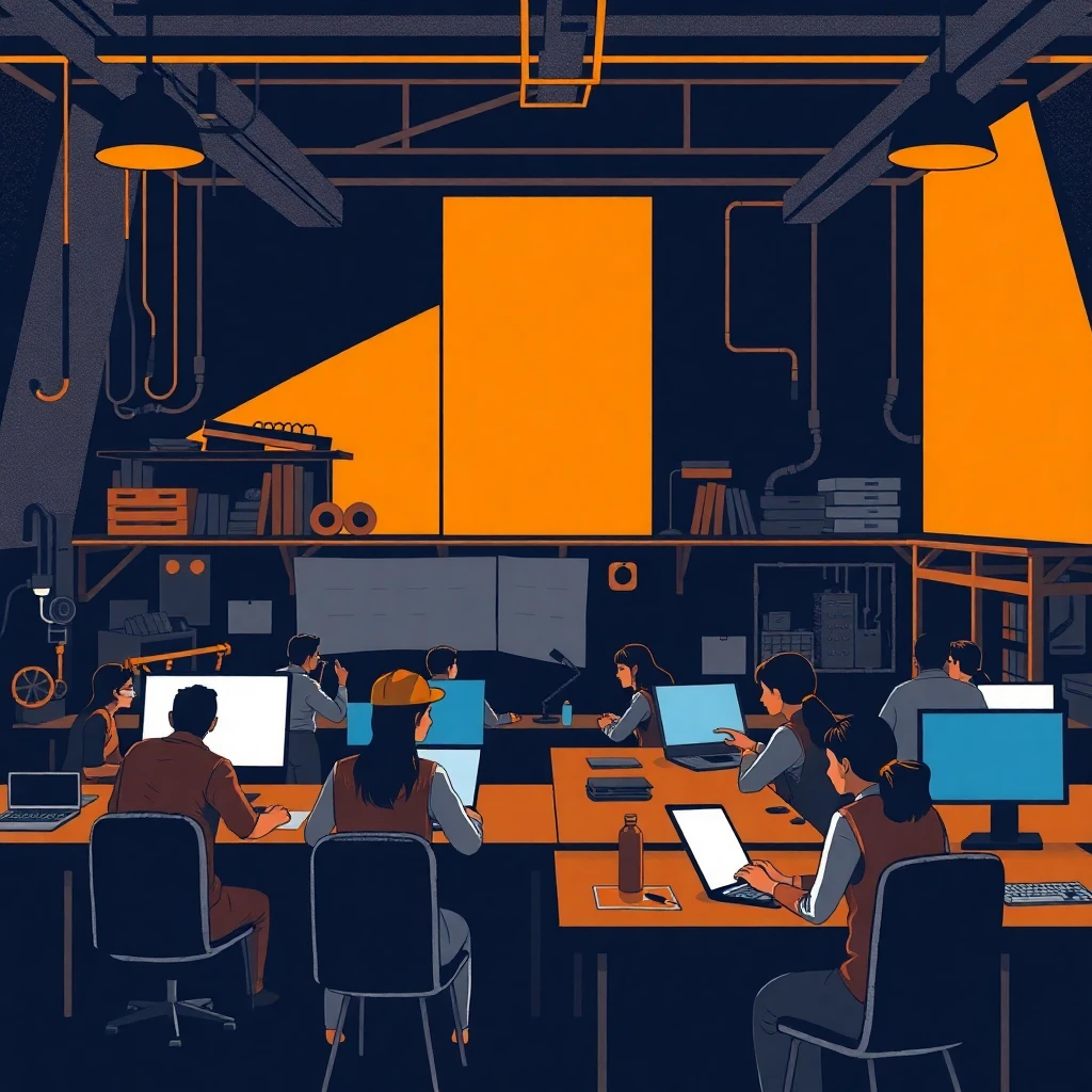 Aula moderna con tecnología