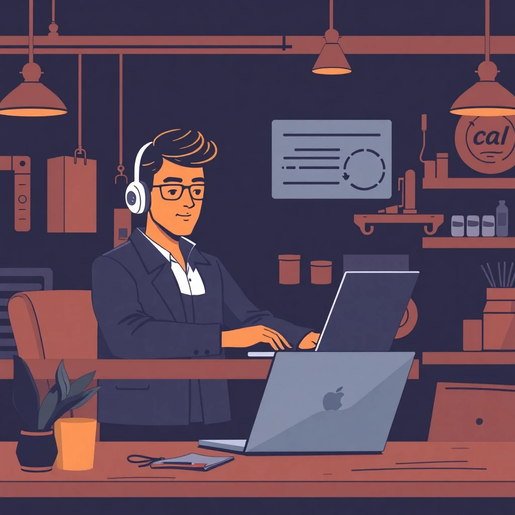 Trabajando remotamente en un entorno relajado