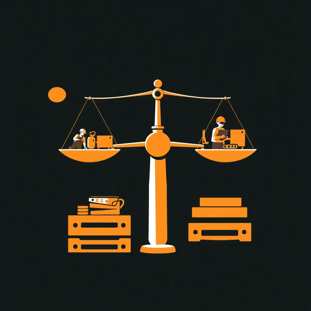 Comparação de opções de trabalho