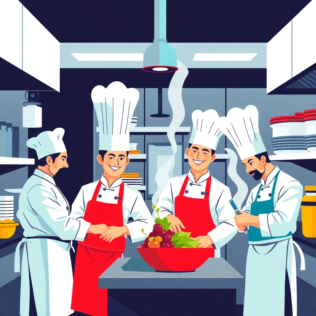 Chefs in action