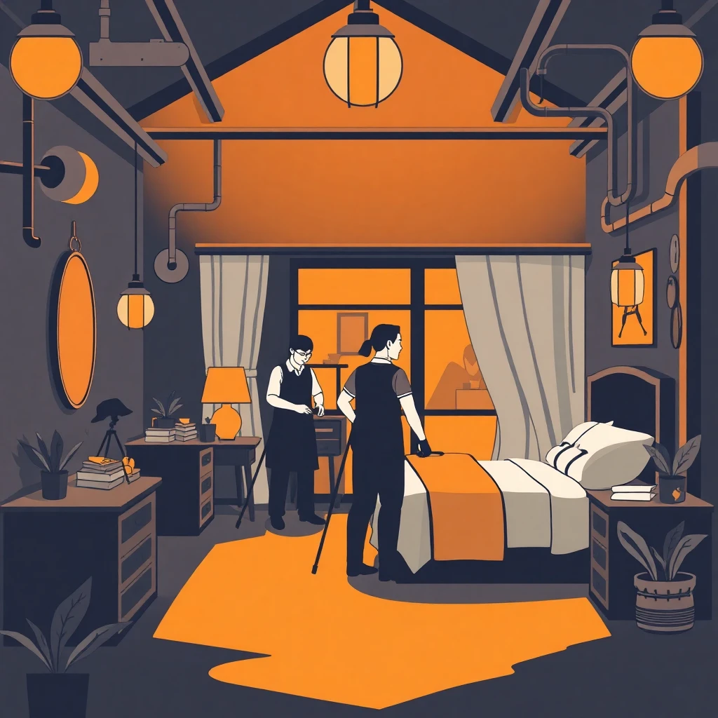 Luxury resort housekeeping
