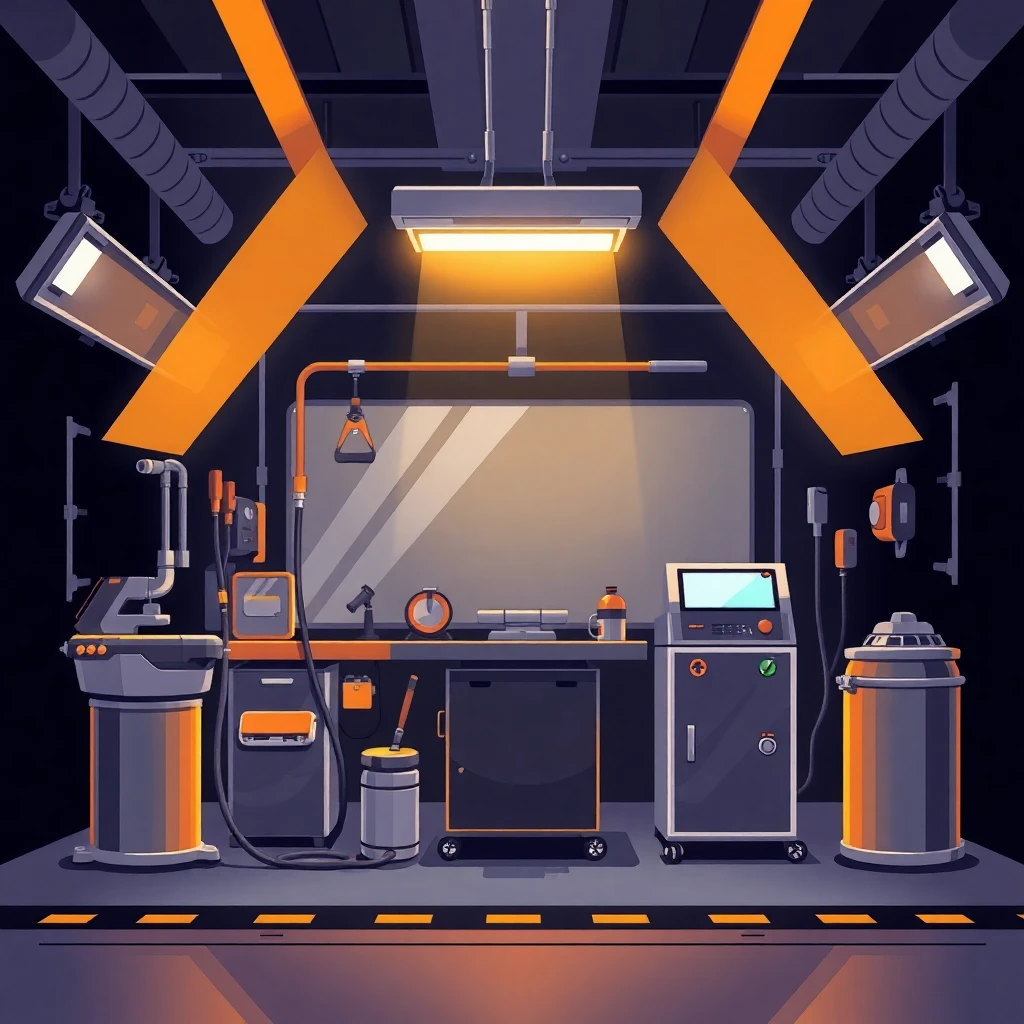 High-tech cleaning environment
