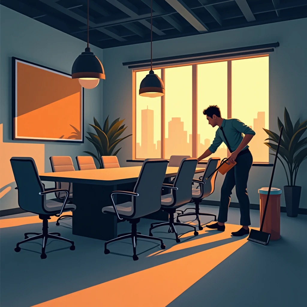 Corporate cleaning job