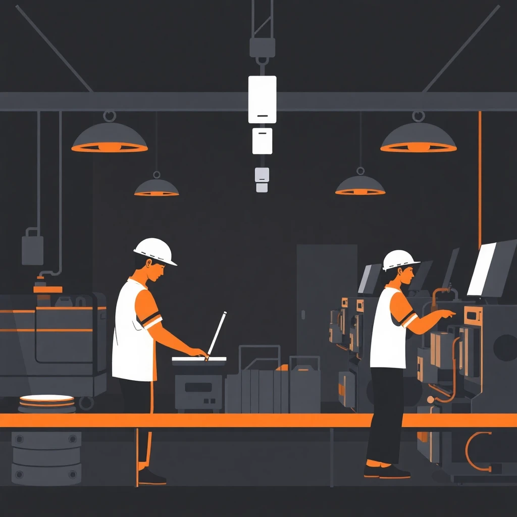 Linha de produção moderna