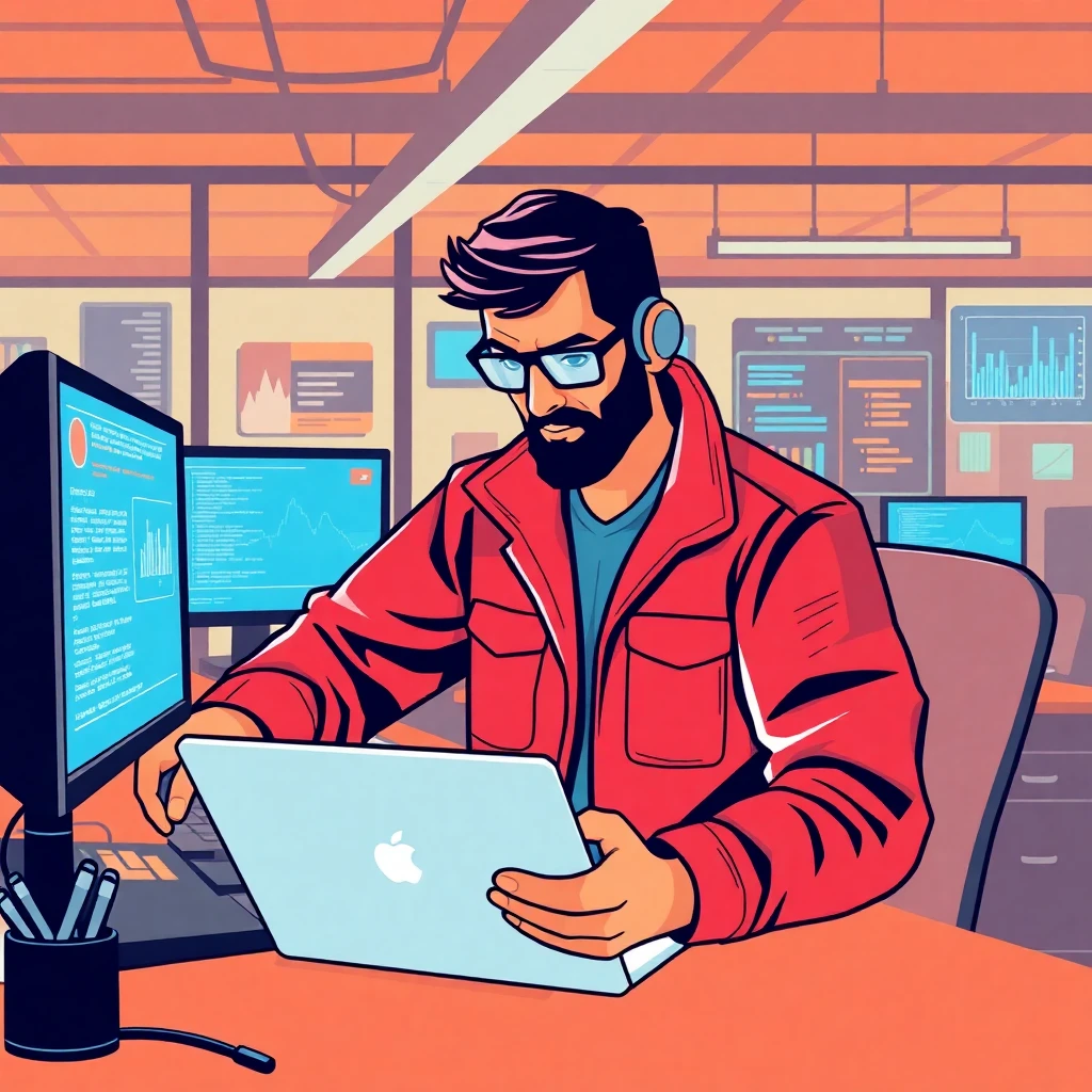 Ingeniero de seguridad en acción