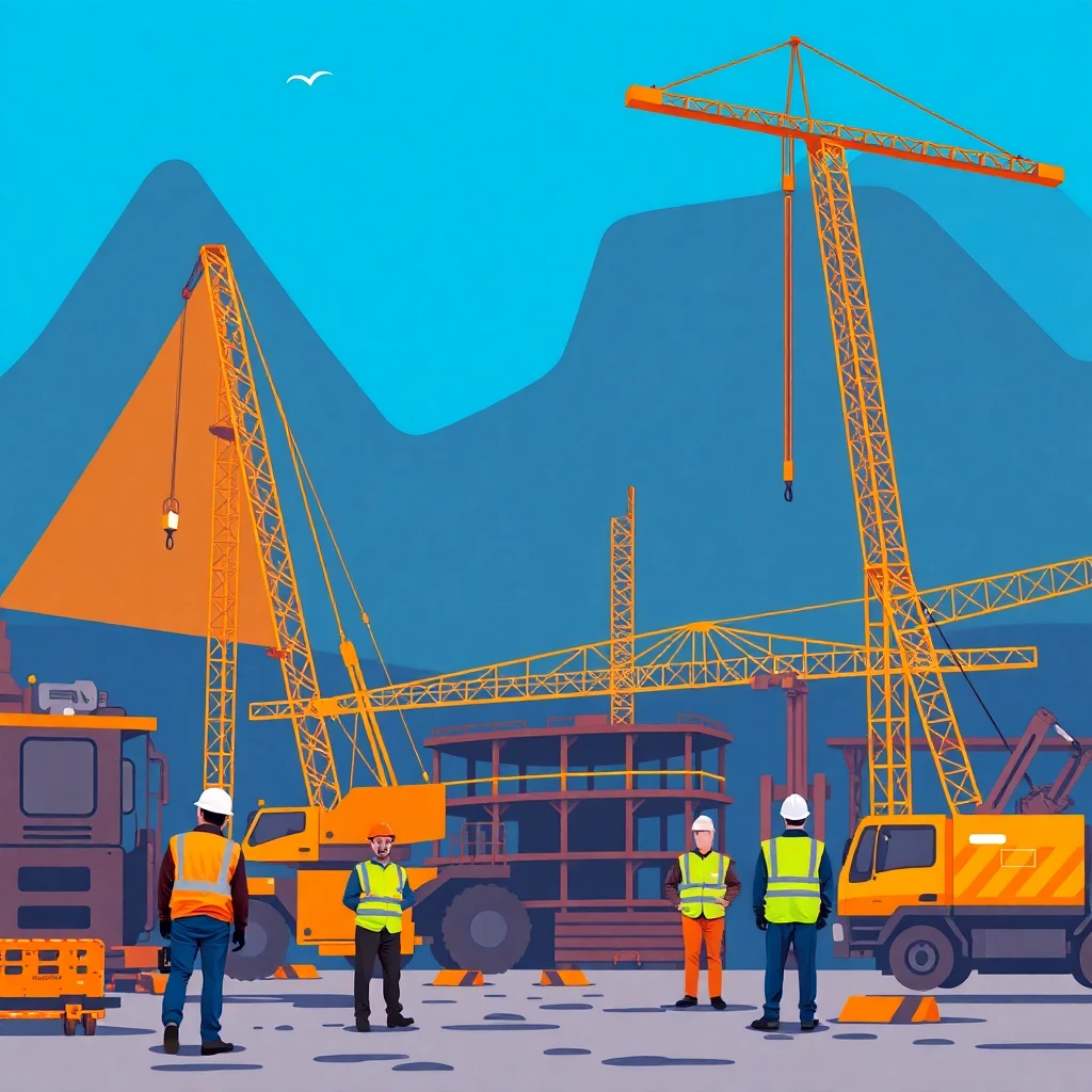 Construction site activity