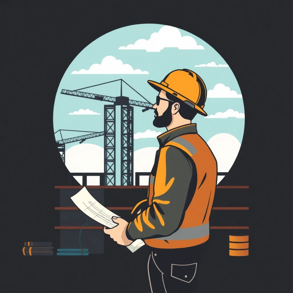 Project manager at a construction site