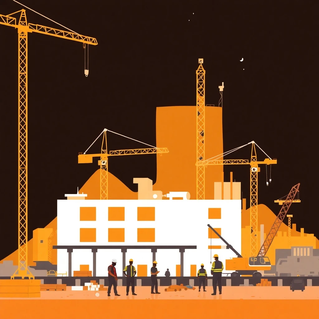 Active construction site