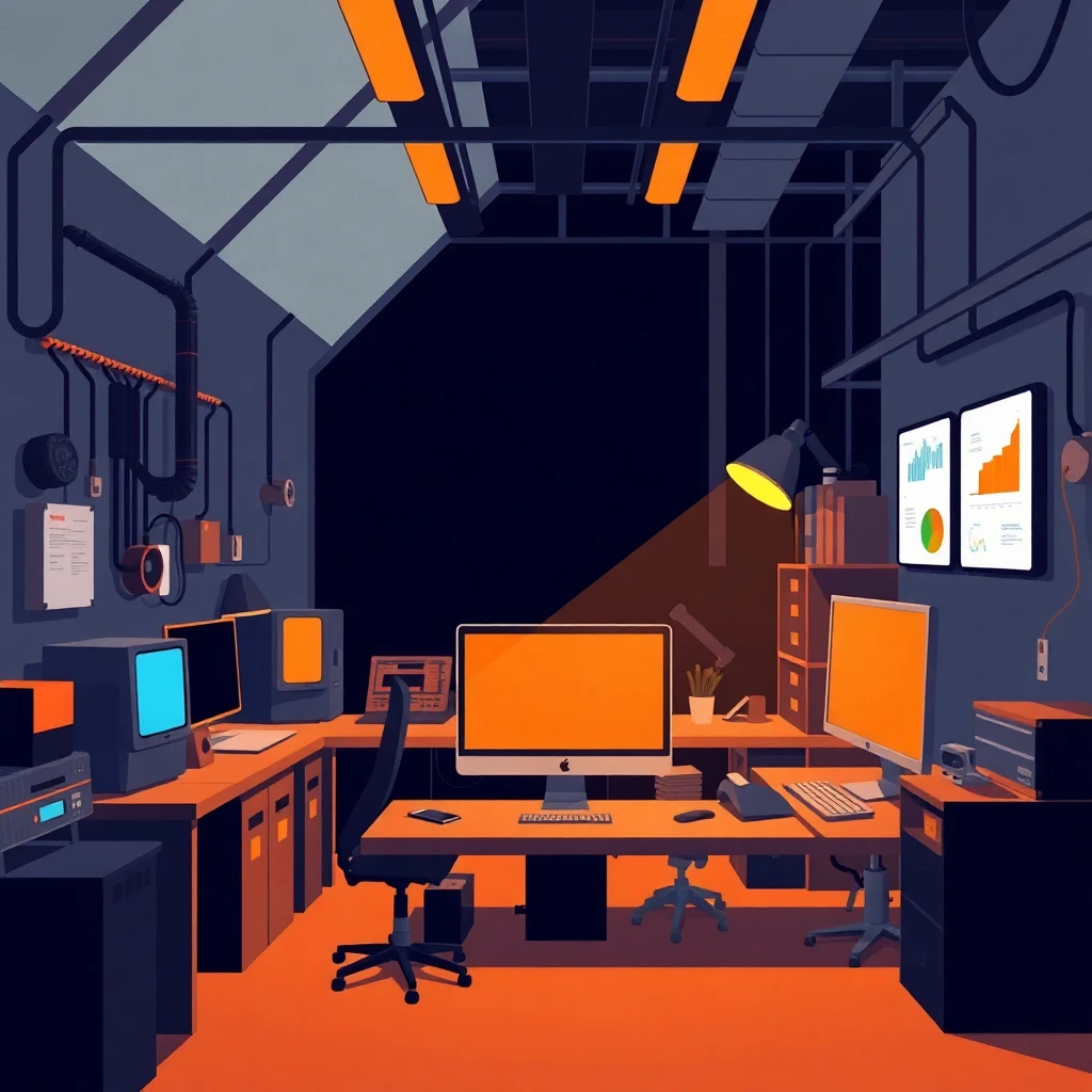 Tech-savvy workspace
