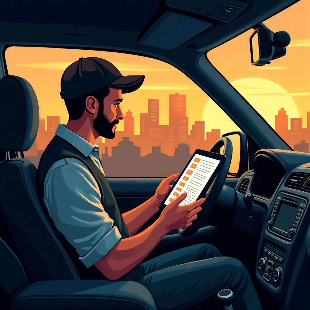 Comparando opciones de trabajo para conductores