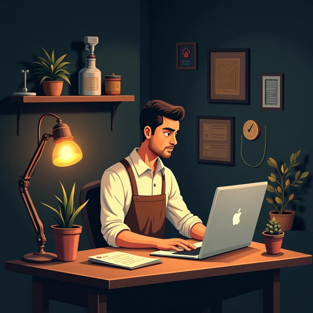 Trabajando en ventas desde casa