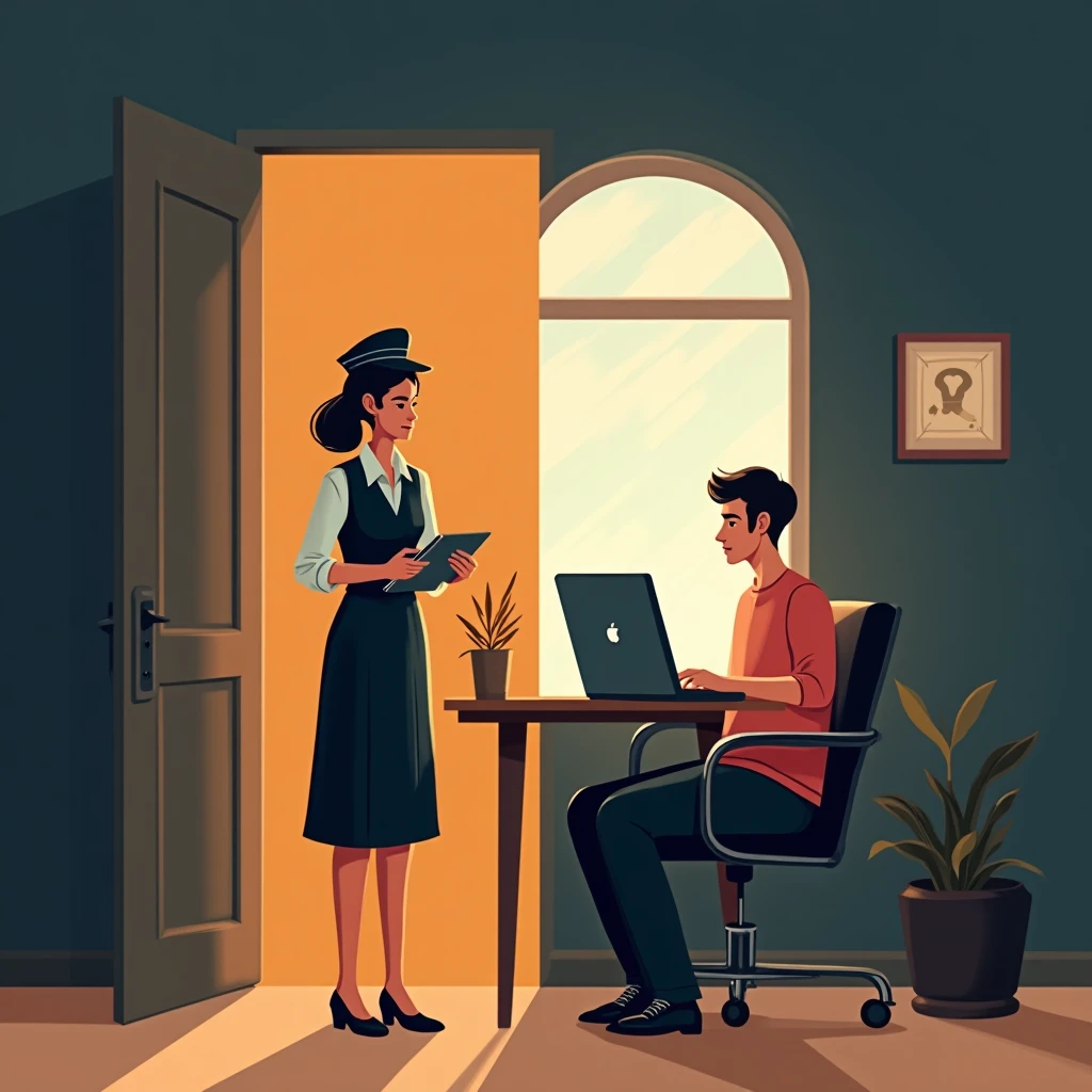 Airline cabin crew vs. remote worker