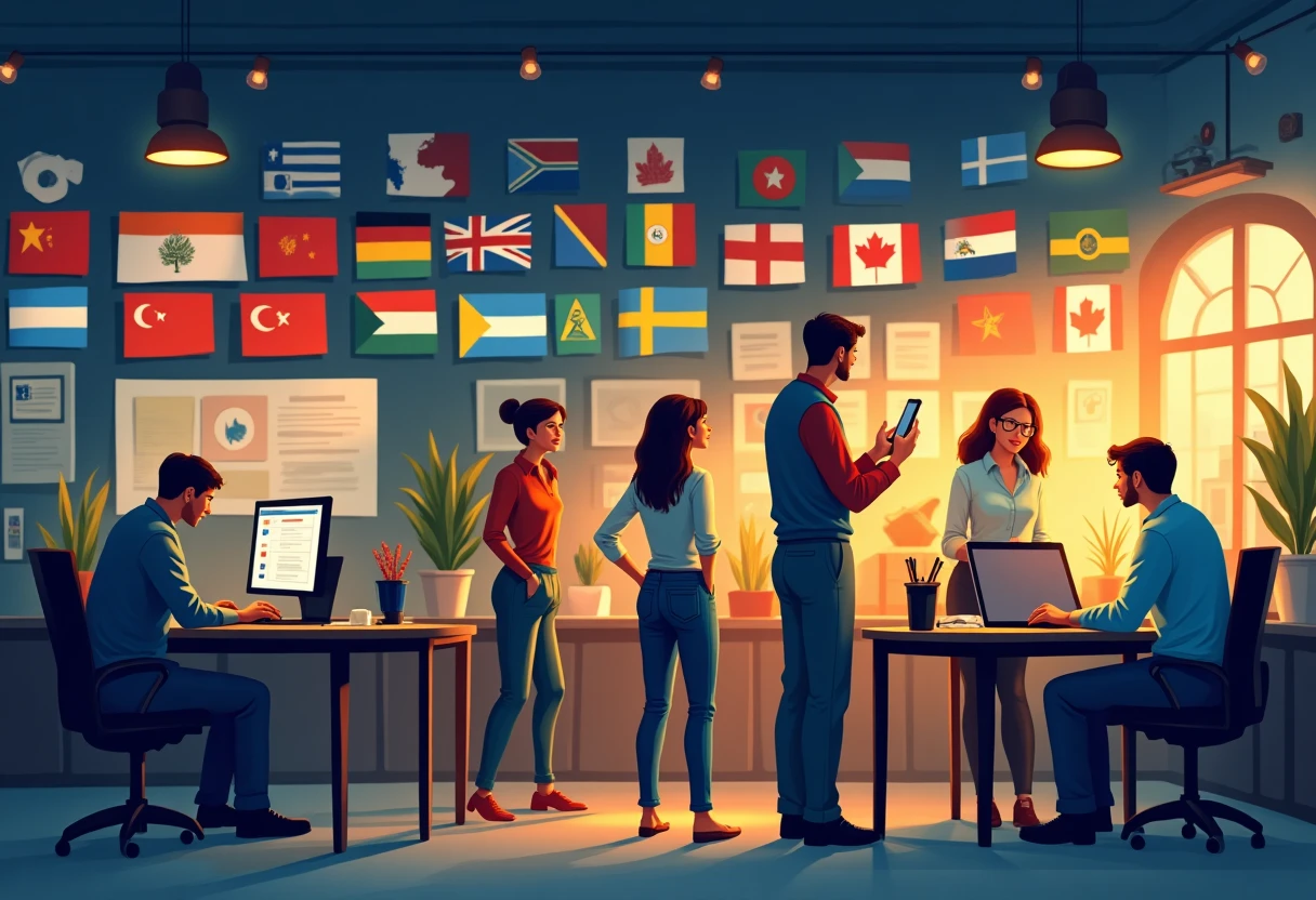 Multilingual customer support team