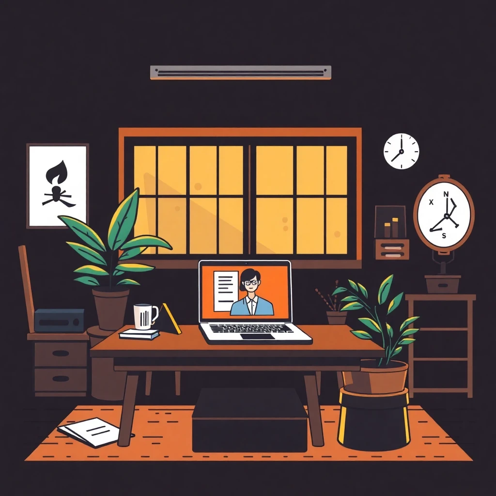 Remote customer service job setting