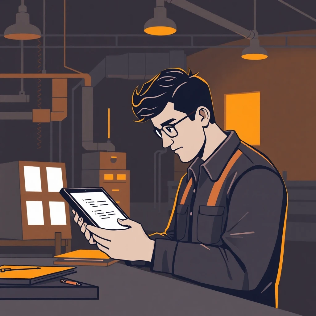 Filling out a job application