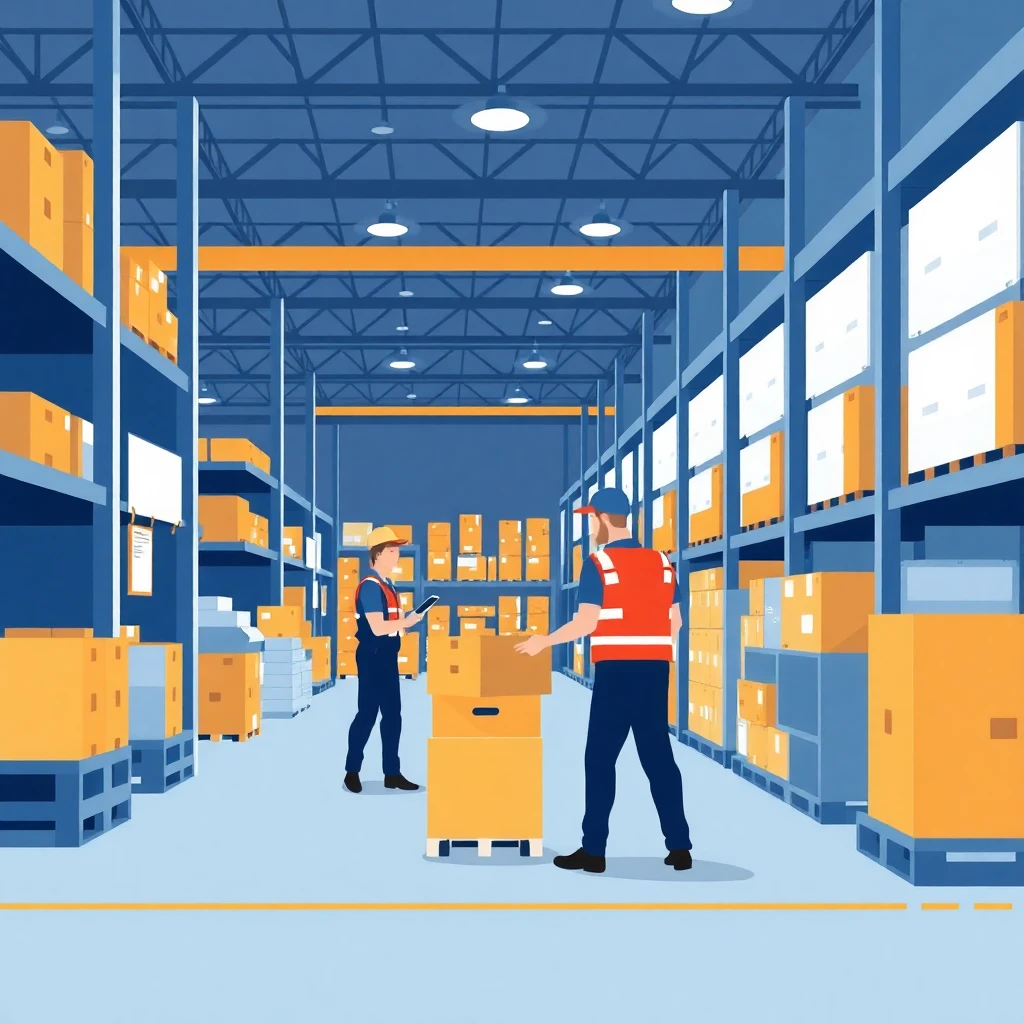 Warehouse logistics setting