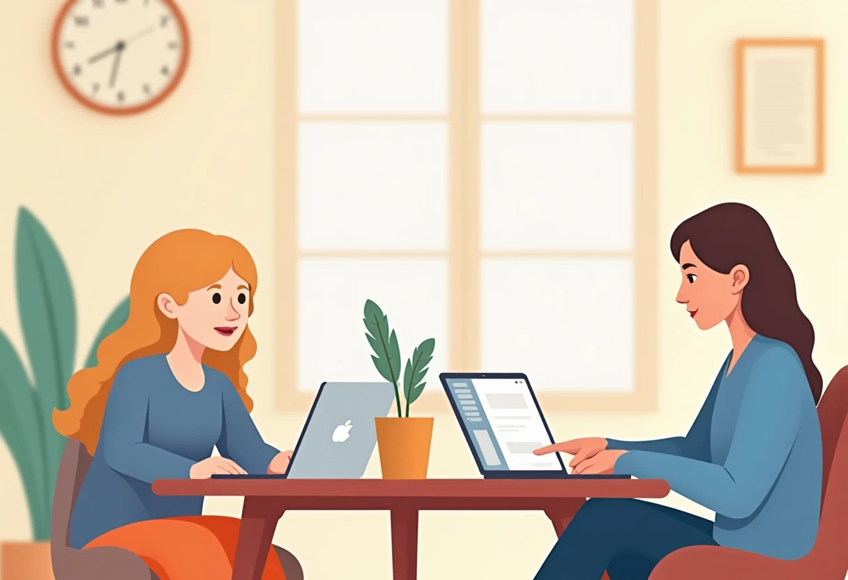 Designer UX travaillant sur une interface