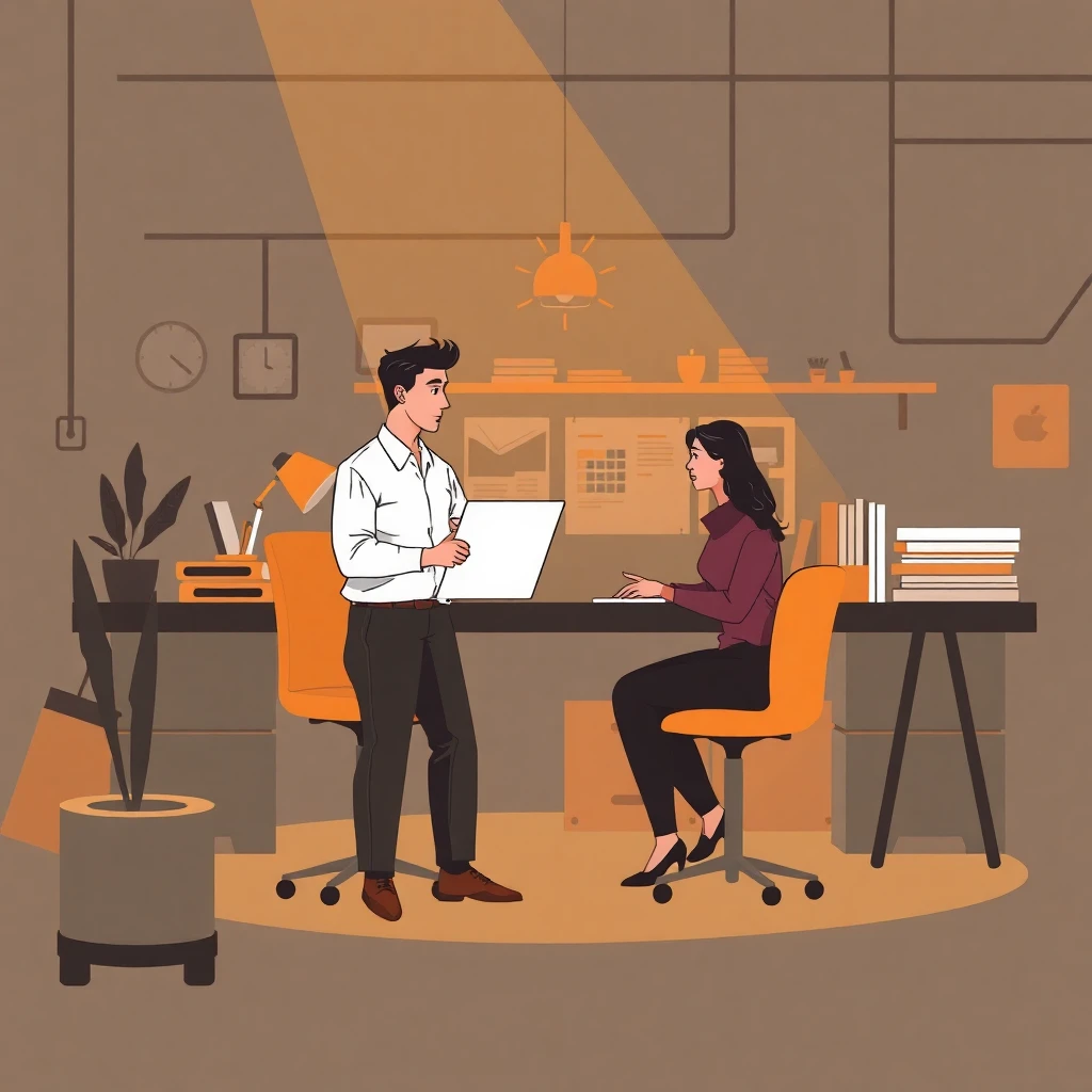 Collaboration en bureau