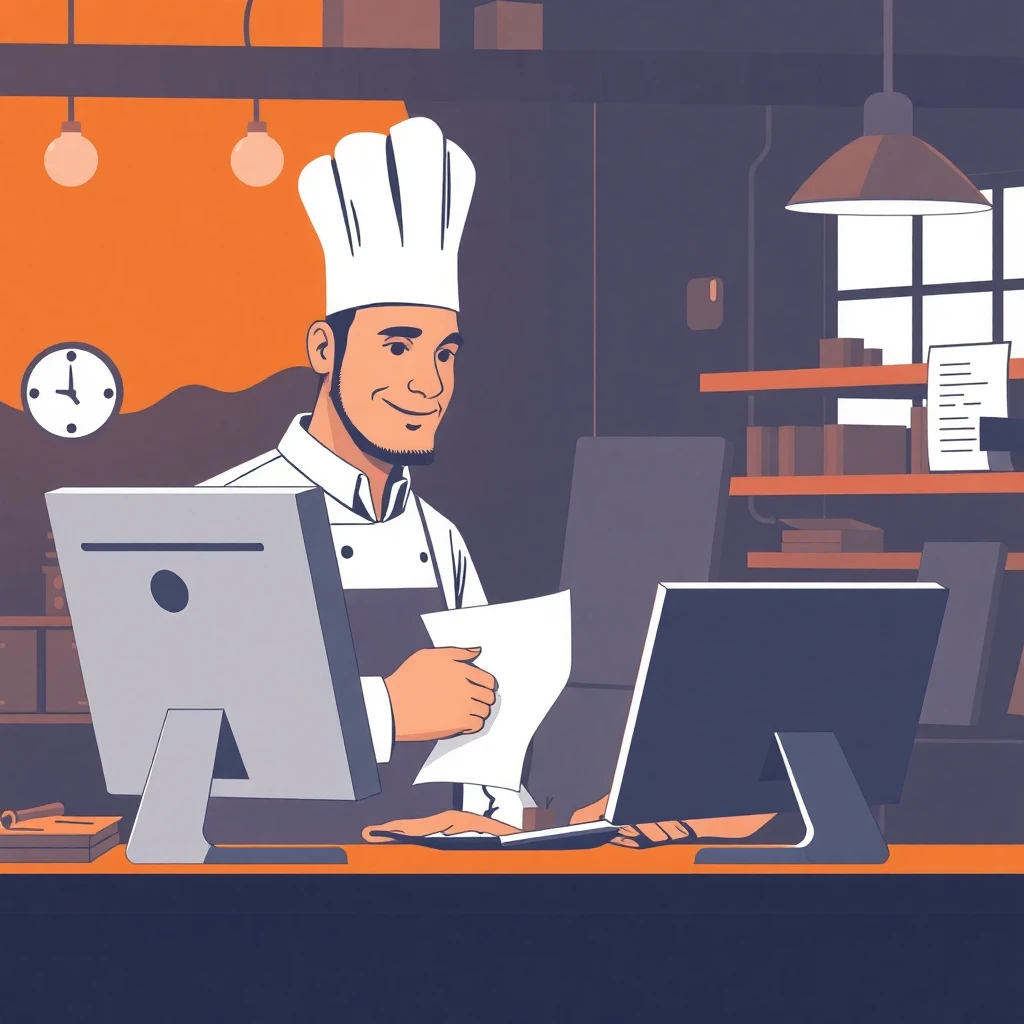 Chef revisando salario