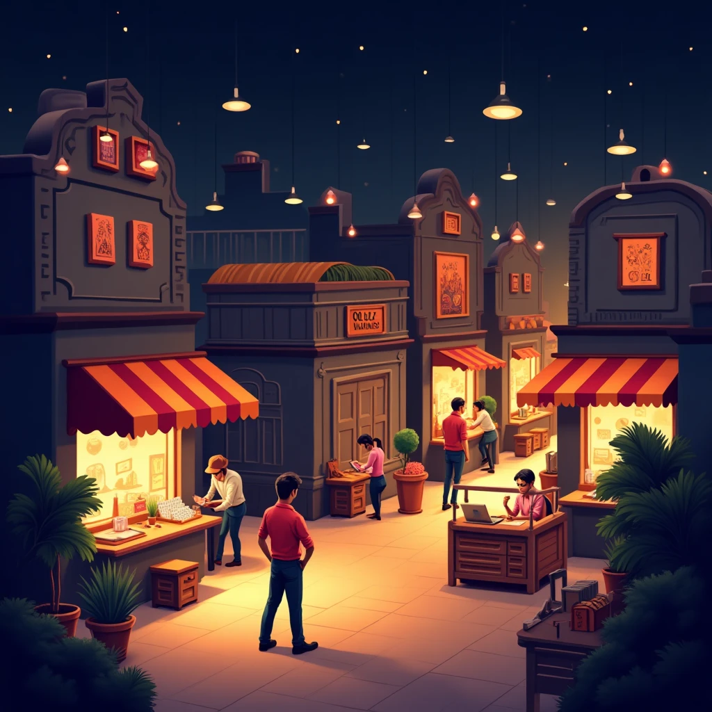 Ambiente de centro comercial