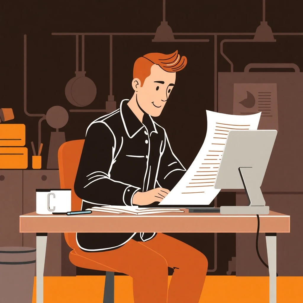 Profesional revisando ofertas