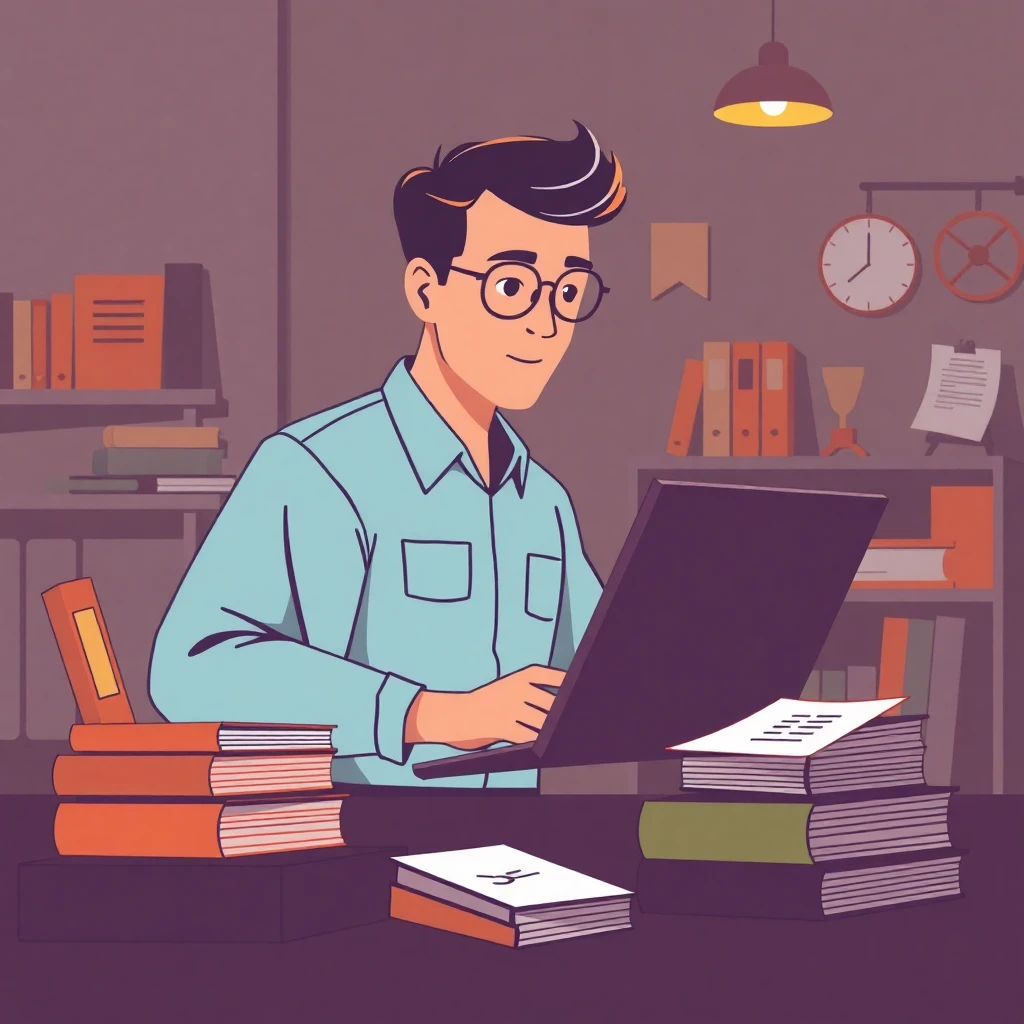 Educador comparando ofertas de trabajo