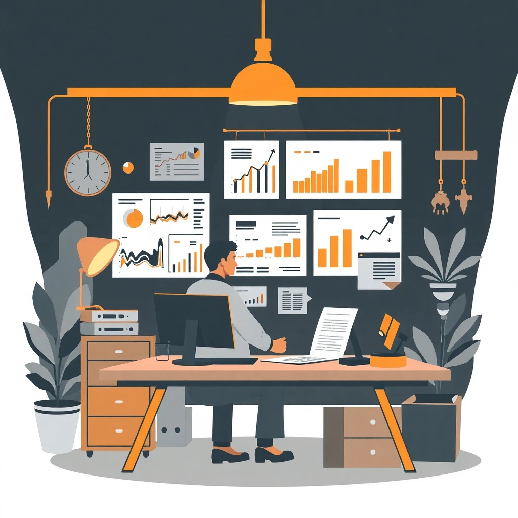 Experienced data analyst at work