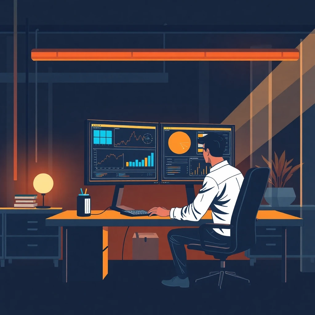 Analyzing data in a modern office