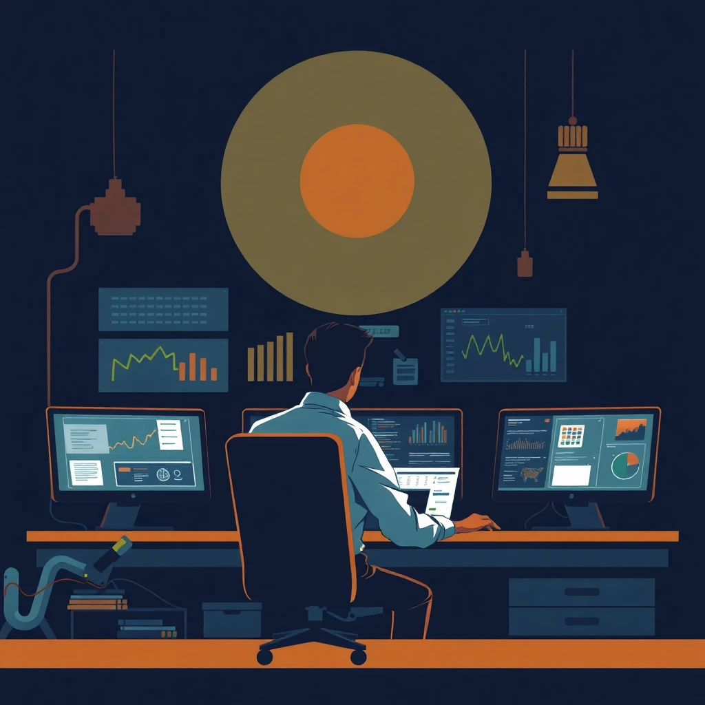 Experienced data professional at work