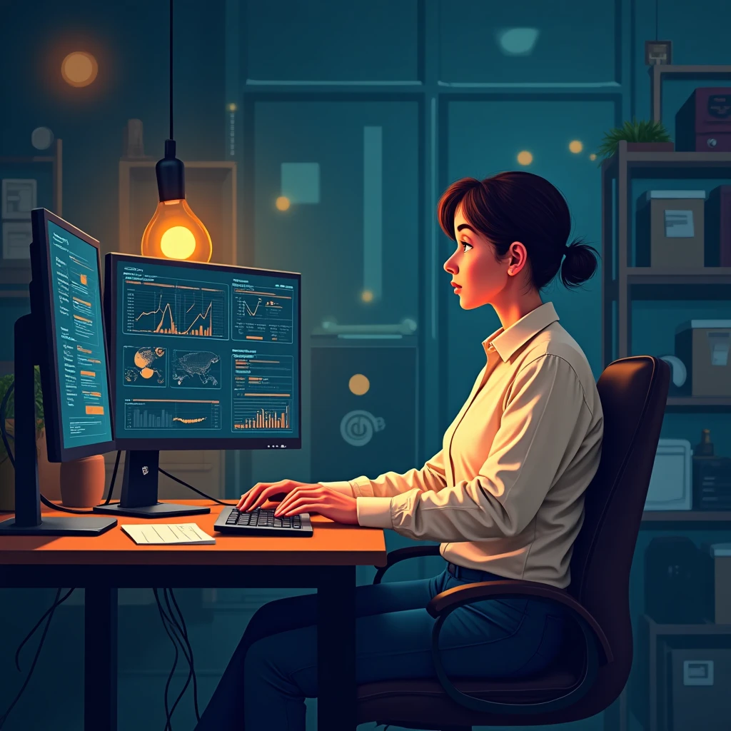 Data analysis in progress